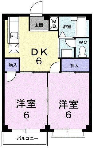 エルディム豊岡 間取り図