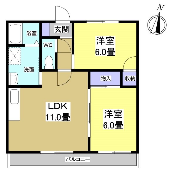 高丘ルミエール 間取り図