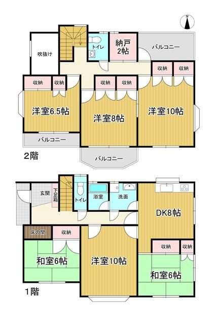 鹿谷町37戸建借家 間取り図