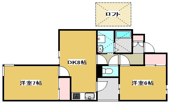 上島コモンコートＢ棟 間取り図