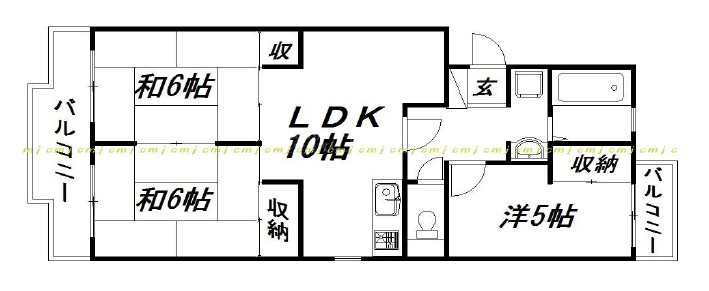 ドミールITO 間取り図