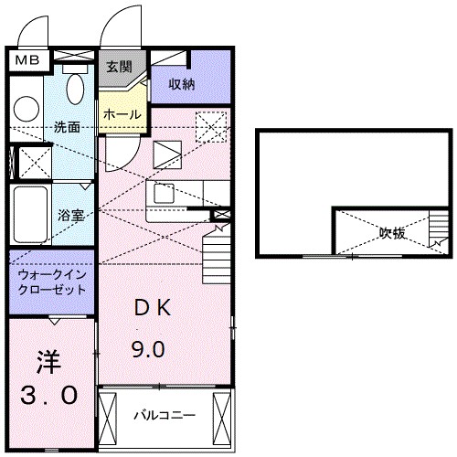 パサージュ高丘 間取り図