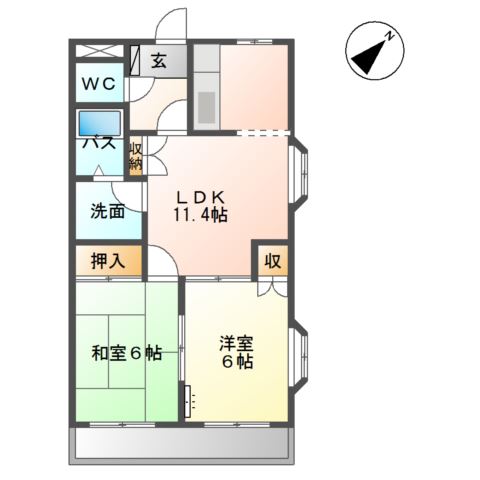 メープルパレス 間取り図