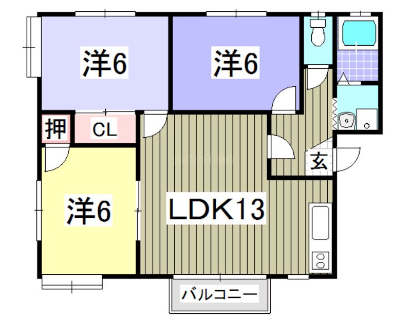 コリーナ蜆塚 間取り図