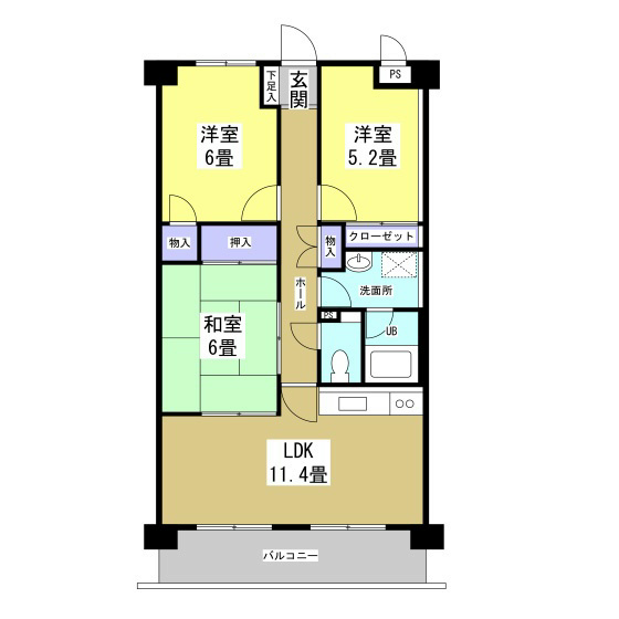 フォンティーナ今之浦 間取り図