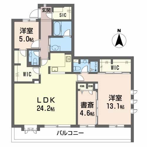 グリーンコート広沢 間取り図