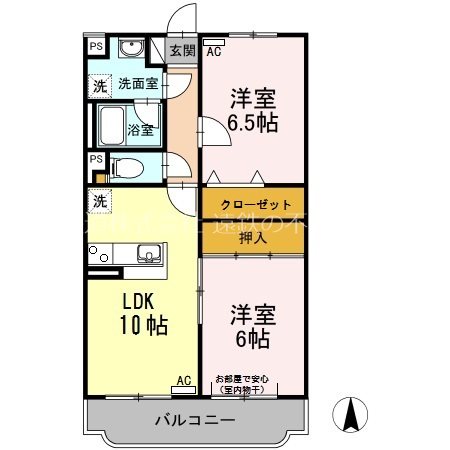 マンション華 間取り図