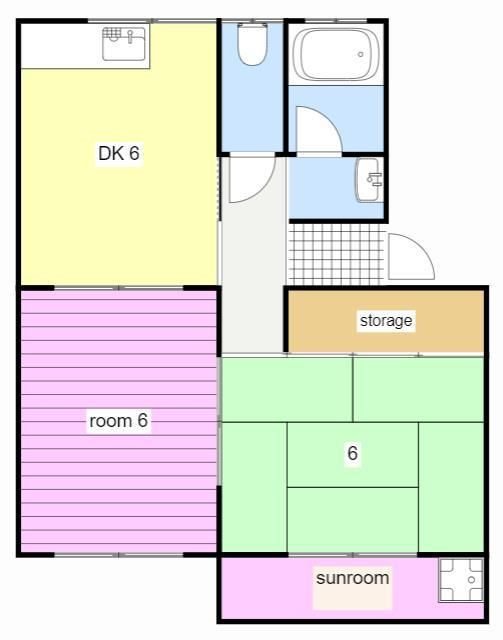 サンハイツ九丁歩I 間取り図