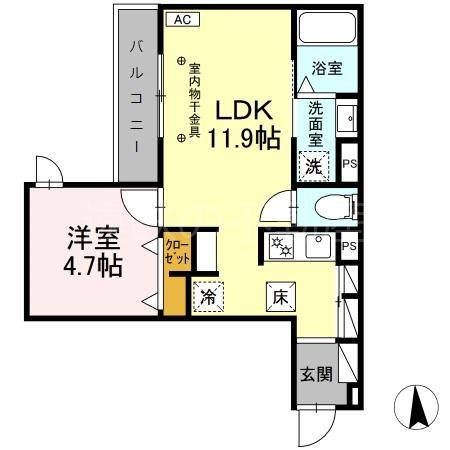 仮称）D-room掛川市中央 103号室 間取り