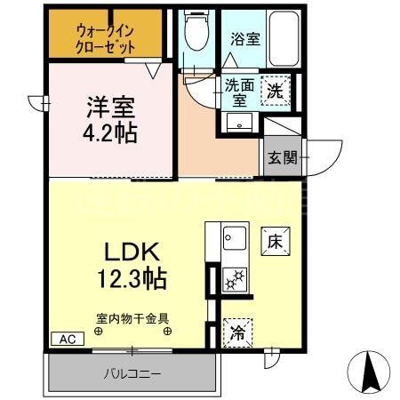 仮称）D-room掛川市中央 105号室 間取り