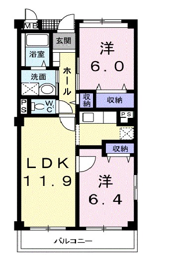 サンブラン 間取り図