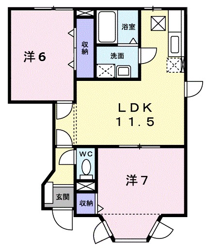 天王森 間取り図