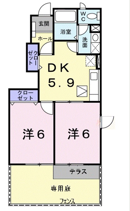 パーシモンガーデン 間取り図