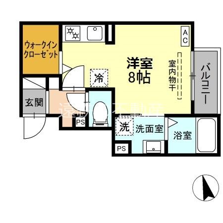 D-ROOM和地山 102号室 間取り