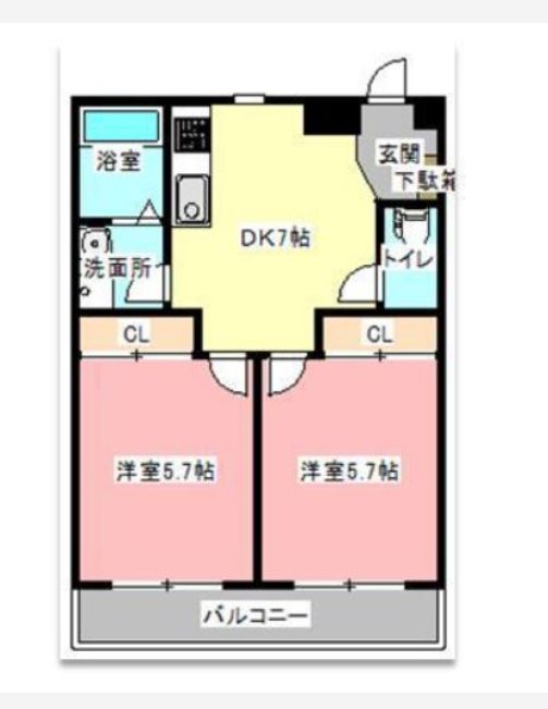 花の台ハイツ 間取り図