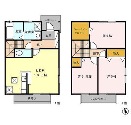 ヴェルヴュ 間取り図