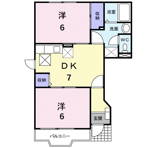 クレストール白百合 間取り図