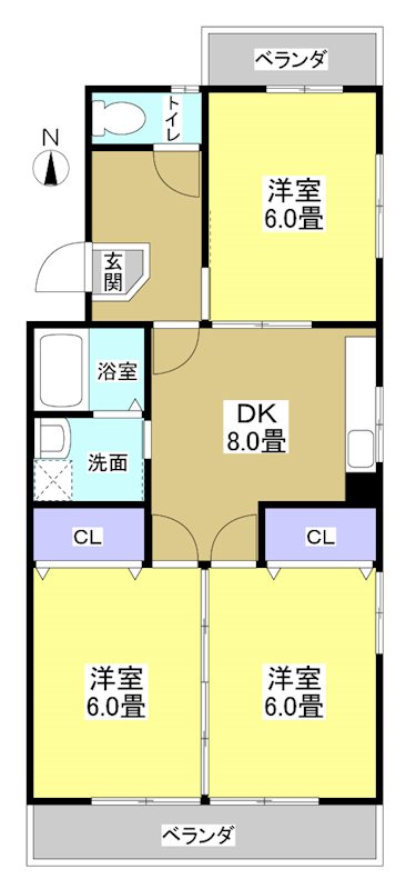 ハイツホーエイ 間取り図