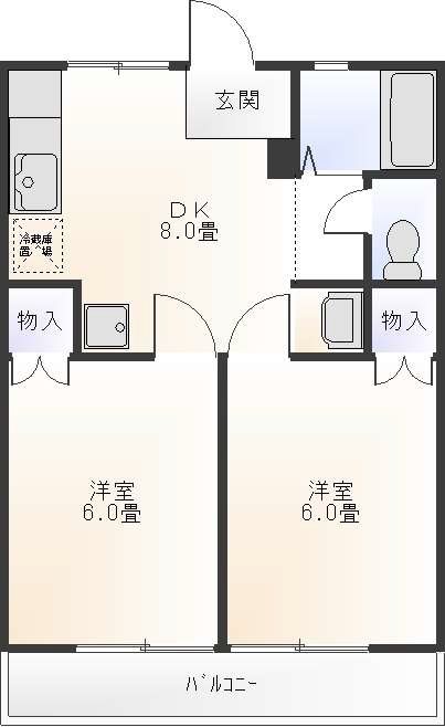 水野ハイツ 間取り図