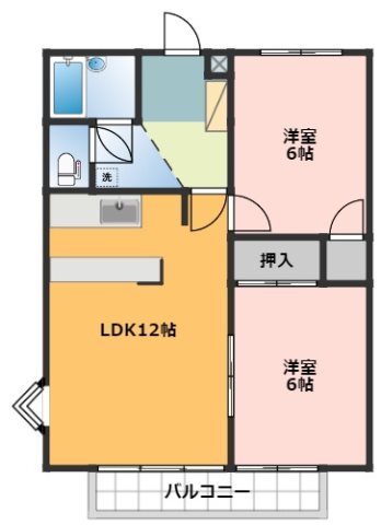 グリーンハートⅠ 間取り図