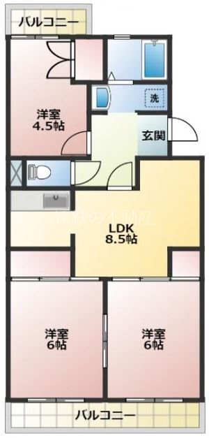 アーバン・ビレッジ 間取り図