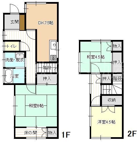 近藤貸家 間取り図