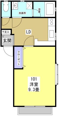 カレッジ野口 間取り図