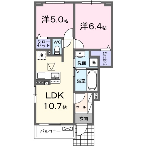 クリアネス・Ｋ 間取り図