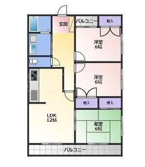 メゾンあがたい 間取り図