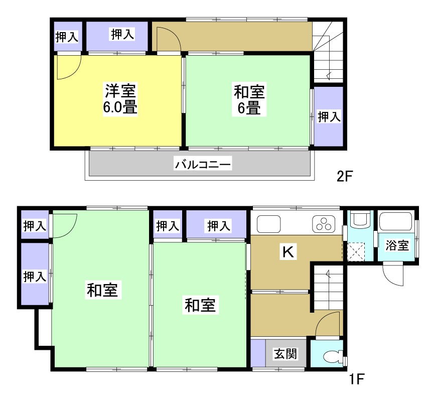 国府台貸家 間取り図