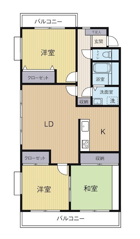 パークハウス神立 201号室 間取り