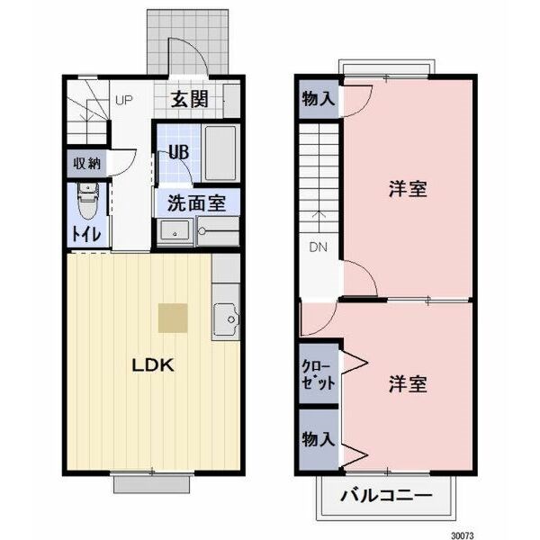 プチラメール 間取り図