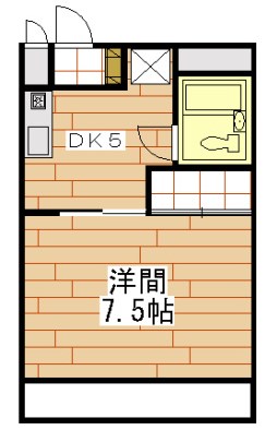 グランパレⅡ 101号室 間取り