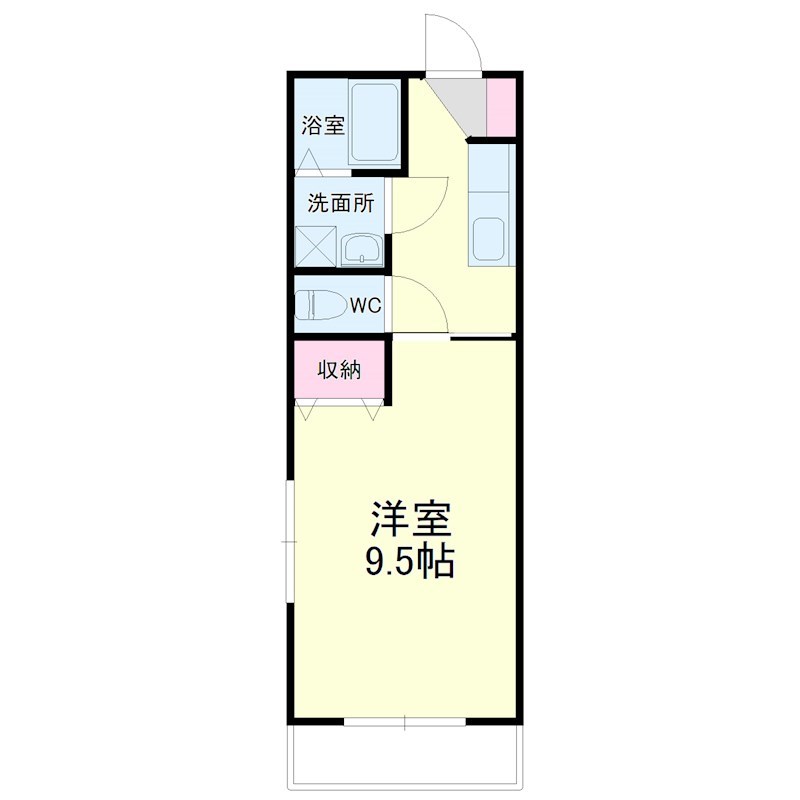 野中第6マンション 間取り図