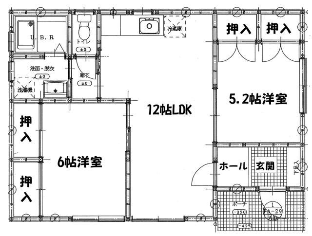 掛塚貸家 間取り図