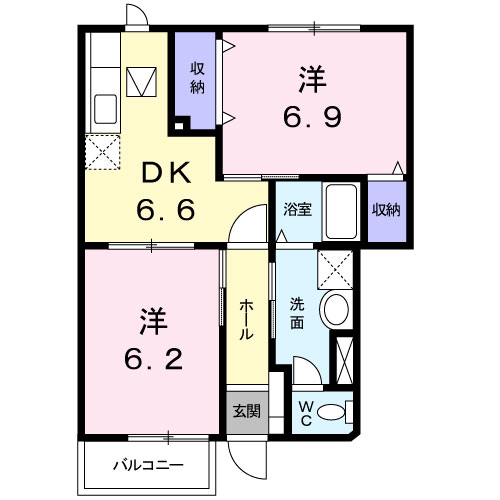 ここずら　西 間取り図