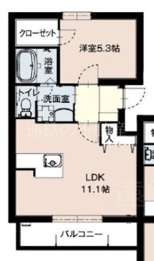 クレール半田山 201号室 間取り