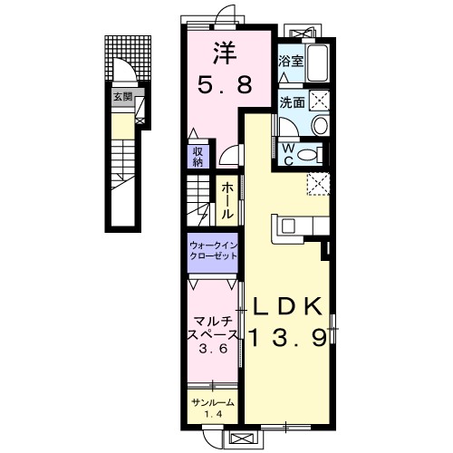 Ｓｈａｎｃｅ　（シャンス） 間取り図