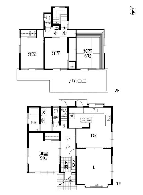 早出町戸建て住宅 間取り図