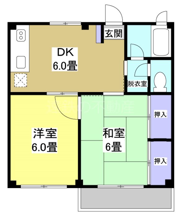 マンションクレール 間取り図