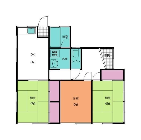 参野町貸家 間取り