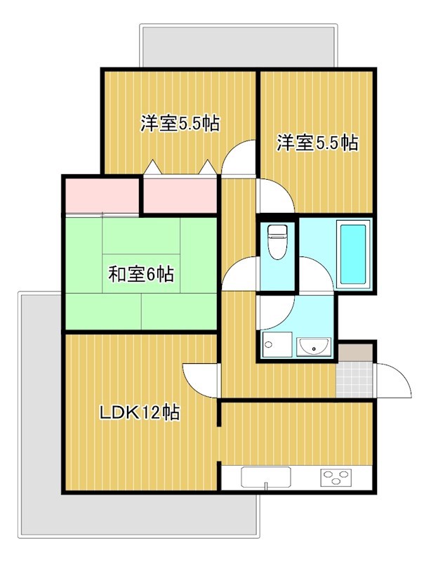 グランフォルム 103号室 間取り