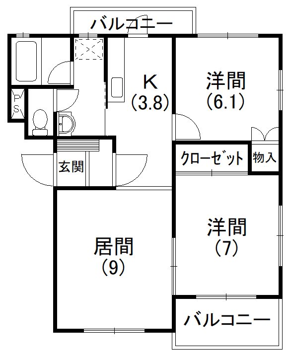 コンフォードⅡ 間取り図