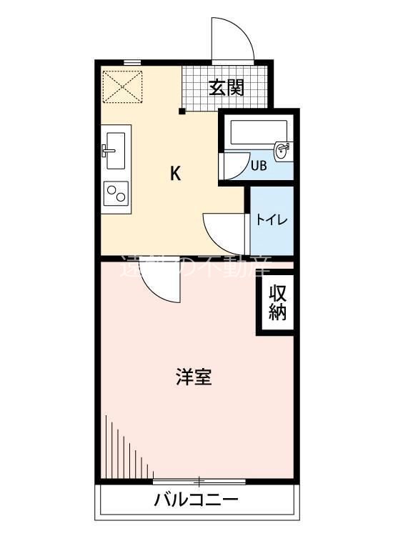 ドミールⅤ 205号室 間取り