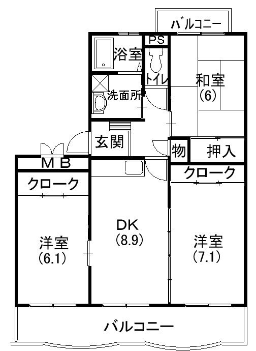 パルコート 間取り図