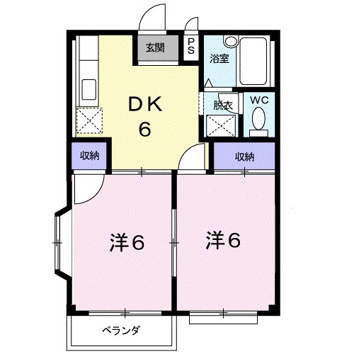 エルディム豊岡 間取り図