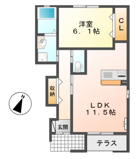 ｄｏｌｃｅ（ドルチェ） 間取り図