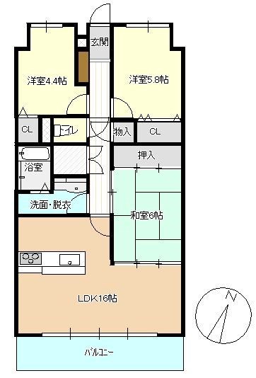 サンコーポ幸 間取り図