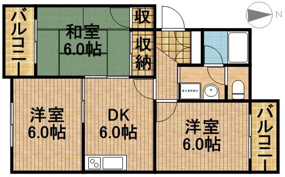 ユートピア四季 102号室 間取り