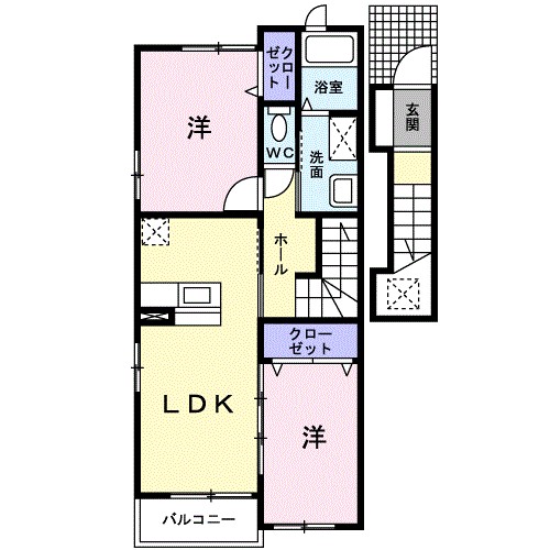 ハーモニーコート 間取り図